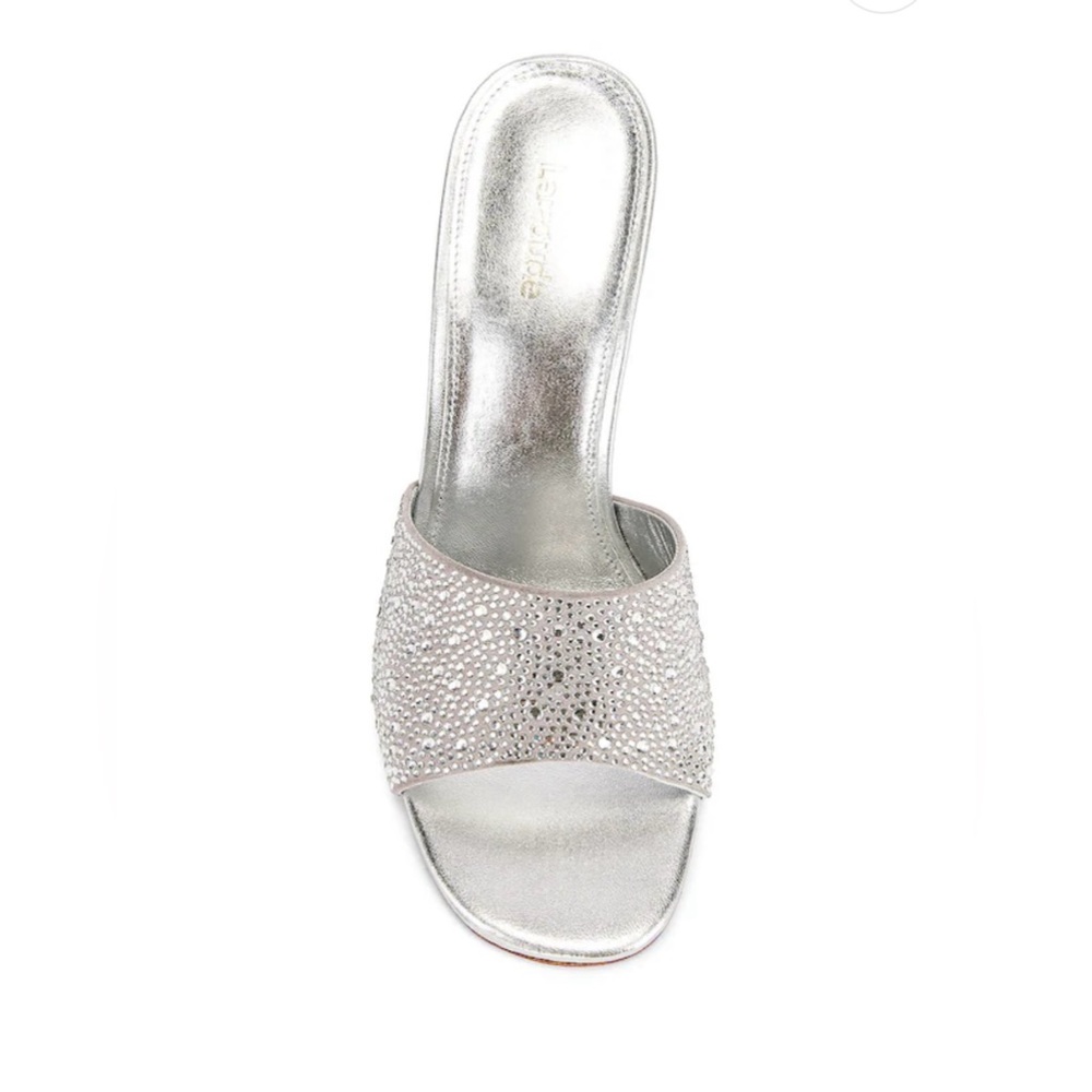 Larroude Colette Crystal Mule in Grey / Size 6.5 - Picture 4 of 5